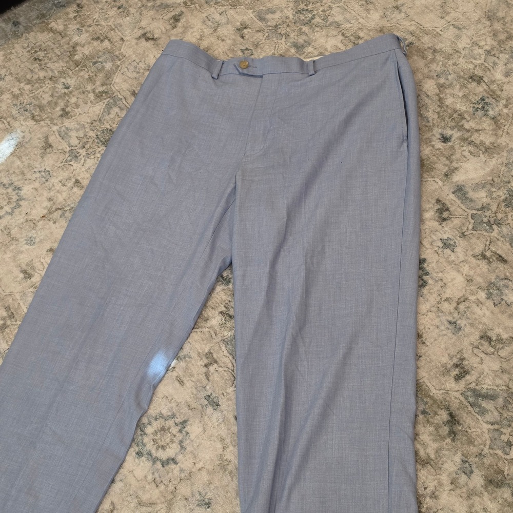 Ralph Ralph Lauren Mens Light Blue Dress Pants 34x32 Flat Front Classic Slacks